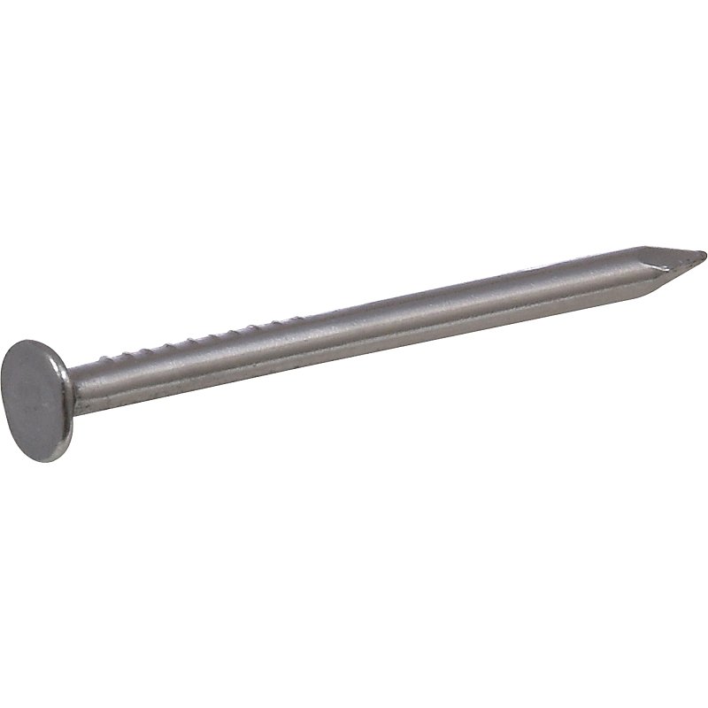 Hillman 122543 Wire Nail, 1/2 in L, Steel, Bright, Flat Head, Smooth Shank, Silver, 1.75 oz