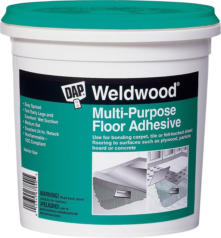 DAP 00141 Floor Adhesive, Off-White, 32 oz Pail