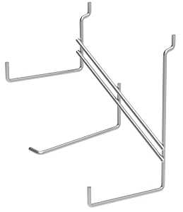 Southern Imperial 7175892975 Hammer Display Hook, 10 in, Steel, Silver, Chrome