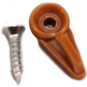 US Hardware WP-8831C Screen Clip, 1/2 in, Nylon, 8 CD, Tan