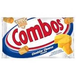 Combos CCCOMBO18 Stuffed Snacks, Cheddar, Cheese Flavor, 1.7 oz Bag