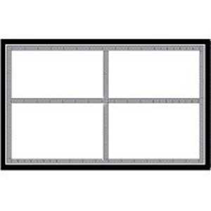 Centurion SLC501 Laser Sign, Black/Silver Background, 5-1/2 in W x 3-1/2 in H Dimensions
