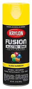 Krylon K02725007 Spray Paint, 12 oz Can, 25 sq-ft Coverage Area, Acrylic Base, Gloss, Sunbeam