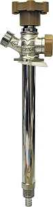 B & K 104-849HC Anti-Siphon Frost-Free Sillcock Valve, 12 in L, 1/2 x 3/4 in, MPT x Hose, Chrome, 125 psi, Brass Body