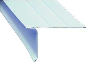 Amerimax 5504500120 Roof Edge, 10 ft L, 2.33 in W, 1-1/2 in H, Aluminum, White