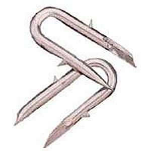 Deacero 7465 Series Fence Staple, 1-3/4 in L, Galvanized, 8 ga Wire, 8 ga