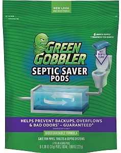 Green Gobbler GGSSEP Septic Saver Enzyme Pac, Powder, Tan, 12.77 oz