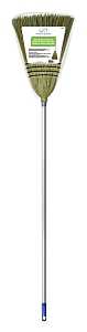 Simple Spaces 105 Household Broom, 11 in Sweep Face, 14-1/2 in L Trim, Natural Fiber Bristle, Natural Bristle, 55 in L