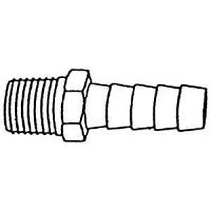 US Hardware M-325C Hose Barb, Specifications: Brass