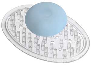 Interdesign 30100 Soap Saver Holder, Plastic, Clear