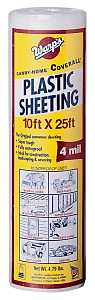 Carry-Home SP-4CH10-C Poly Film, 4 mil Thick, 25 ft L, 10 ft W, Clear