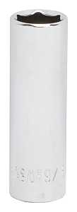 Vulcan MT6495725 Drive Socket, 9/16 in Socket, 3/8 in Drive, 6-Point, Chrome Vanadium Steel, Chrome