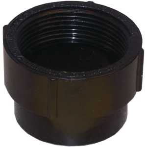 Canplas 103704SBC Cleanout Body, 4 in, FNPT x Spigot, ABS, Black, SCH 40 Schedule