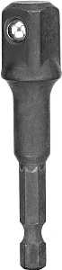 DEWALT IMPACT READY DW2547IR Socket Adapter, 1/2 in Drive, Hex, Square Drive, Hardened Steel