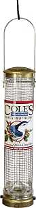 Cole's MM06 Tube Bird Feeder, Attracts: Chickadees, Finches and Bluebirds
