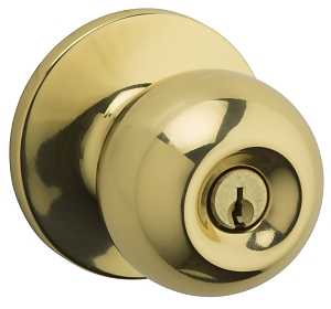 Weiser Regina Series 9SK50000-017 Entry Door Knob, Brass
