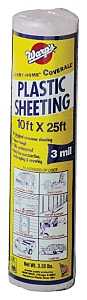 Carry-Home SP-3CH10-C Poly Film, 3 mil Thick, 25 ft L, 10 ft W, Clear