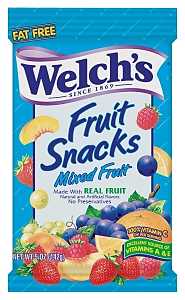 Welch's WMF12 Fruit Snack, Mixed Fruit Flavor, 5 oz Bag