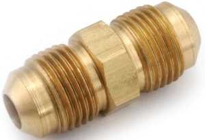 Anderson Metals 754042-04 Pipe Union, 1/4 in, Flare, Brass, 1400 psi Pressure