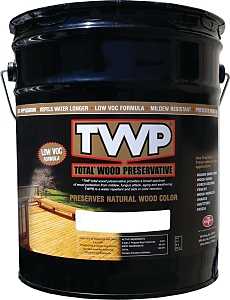 TWP TWP-1504-5 Wood Preservative, Black/Walnut, Liquid, 5 gal