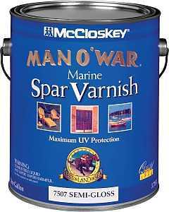 McCloskey Man O War 80-7507 080.0007507.007 Spar Varnish, Semi-Gloss, 1 gal