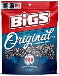 Bigs 500915 Sunflower Seed, 5.35 oz, Resealable Bag