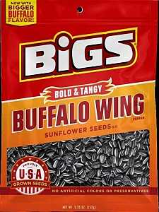 Bigs 55004 Sunflower Seed, Buffalo Wing, 5.35 oz
