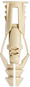 Cobra Anchors 170S Wall Anchor, Polyethylene, Chrome, 29 lb, 6/PK