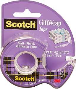 Tape Transparent Sat 3/4X650IN