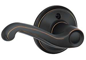 Schlage F Series F170FLA716LH Left Hand Dummy Lever, Aged Bronze, Metal, Mechanical Lock, Residential, Left Hand