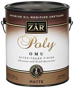 ZAR 36413 Polyurethane, Liquid, Antique Flat, 1 gal, Can