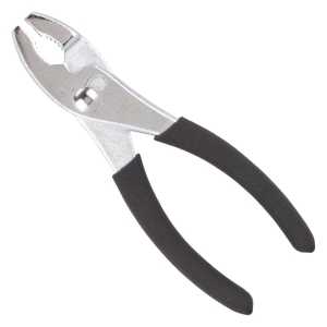 Vulcan JL-NP003 Slip Joint Pliers, 6 in OAL, 1 in Jaw Opening, Black Handle, Non-Slip Grip Handle, 1 in W Jaw