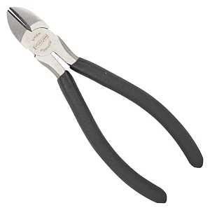 Vulcan JL-NP006 Cutting Pliers, 6 in OAL, 1 mm Cutting Capacity, 3/4 in Jaw Opening, Black Handle, Non-Slip Grip Handle