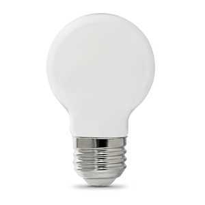 Feit Electric BPGM60W/950CA/FIL/2 LED Bulb, Globe, G16.5 Lamp, 60 W Equivalent, E26 Lamp Base, Dimmable, Daylight Light