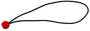 Erickson 06650 Bungee Cord, 1/8 in Dia, 12 in L