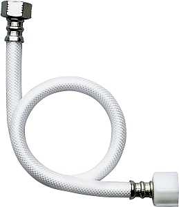 Fluidmaster B1TV12 Toilet Connector, 12 in L, 3/8 in Inlet, Compression Inlet, 7/8 in Outlet, Ballcock Outlet