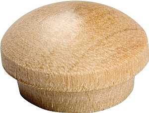 Waddell 8400.31 OAK CS Series Screw Hole Button, 5/16 in Head, Oak Wood