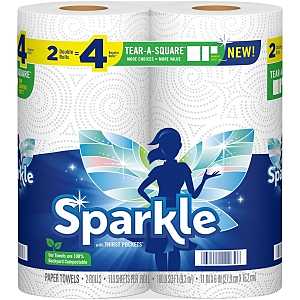 Sparkle 22272 Paper Towel, 9-1/4 ft L, 4.8 in W, 2-Ply