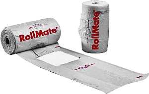 Novolex RollMate Series 8116008 T-Shirt Roll Bag, L, 7.2 in L, 15 in W, Plastic, White