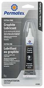 Permatex 31842 Graphite Lubricant, 6 g Tube, Powder