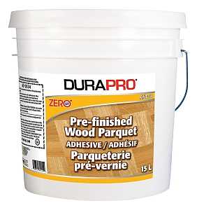 Dura Pro AF0034-015 Parquet Adhesive, Liquid, Hydrocarbon, White, 15 L, Pail