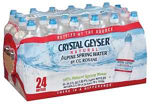 Crystal Geyser 24772-1 Alpine Spring Water, 25.3 fl-oz Bottle