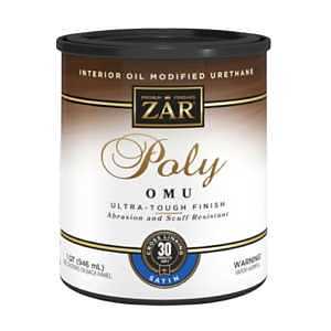 ZAR 36212 Polyurethane, Liquid, Milky Clear, 1 qt, Can