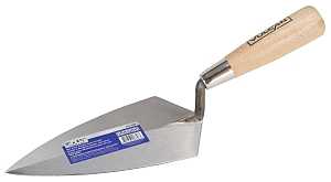 Vulcan 16658 Brick Trowel, 7 in L Blade, 2-3/4 in W Blade, HCS Blade, Hardwood Handle