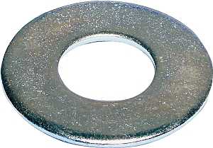 Midwest Fastener 03838 Washer, Flat, 3/8 in ID, Zinc, Zinc, USS Grade, 301/PK