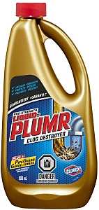 Liquid-Plumr 01811PK01 Clog Remover, Liquid, Pale Yellow, Bleach, 900 mL Bottle