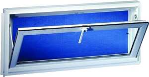 Duo-Corp Competitor Series 3216COMP Hopper Basement Window, Glass Glass/Screen