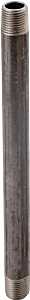 ProSource 1X4B Pipe Nipple, 1 in, Male, Steel, 40 Schedule, 4 in L