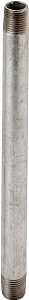 ProSource 2X6G Pipe Nipple, 2 in, Threaded, Steel, 6 in L