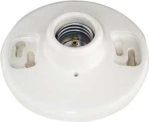 Lampholdr Porc WHT 660W 250V